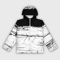 Ветровка с капюшоном женская ИСПАЧКАННЫЙ КРАСКОЙ, цвет: 3D-белый