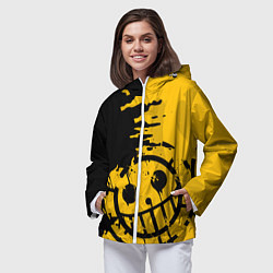 Ветровка с капюшоном женская ONE PIECE PIRATES ПИРАТЫ, цвет: 3D-белый — фото 2