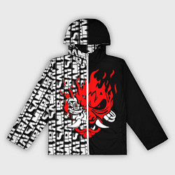 Ветровка с капюшоном женская CYBERPUNK 2077: SAMURAI, цвет: 3D-белый