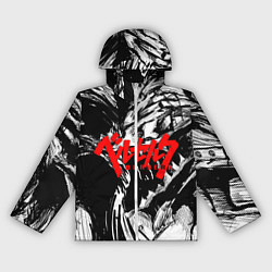 Ветровка с капюшоном женская БЕРСЕРК РИСУНОК BERSERK, цвет: 3D-белый