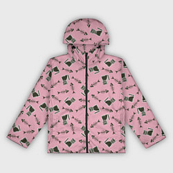 Ветровка с капюшоном женская Фамильяр, цвет: 3D-черный