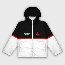 Ветровка с капюшоном женская Mitsubushi Два цвета, цвет: 3D-белый