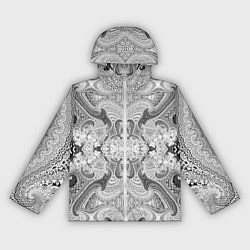 Женская ветровка Черно-белый абстрактный узор