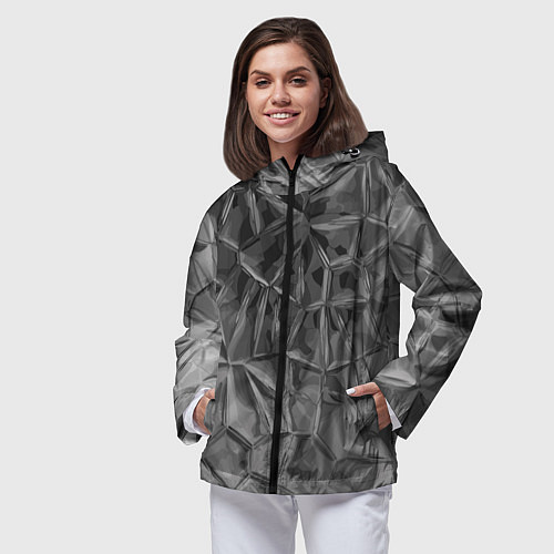 Женская ветровка Pattern 2022 vanguard / 3D-Черный – фото 3