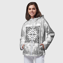 Ветровка с капюшоном женская Big Baby Tape x Kizaru BANDANA Бандана Кизару Тейп, цвет: 3D-белый — фото 2