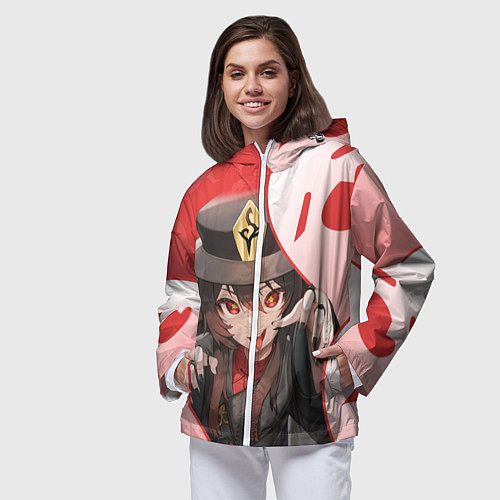 Женская ветровка ХУ ТАО С ПРИЗРАКАМИ / 3D-Белый – фото 3