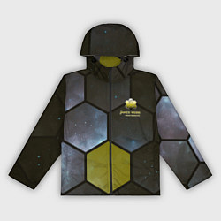 Ветровка с капюшоном женская JWST space cell theme, цвет: 3D-черный