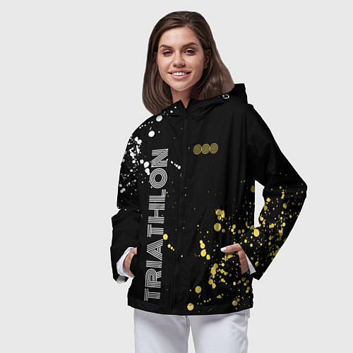 Женская ветровка Triathlon Триатлон / 3D-Черный – фото 3