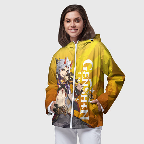 Женская ветровка ARATAKI ITTO GEO / 3D-Белый – фото 3