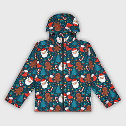 Ветровка с капюшоном женская ПОКРЫТО НОВЫМ ГОДОМ!, цвет: 3D-черный