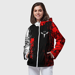 Ветровка с капюшоном женская Токийские мстители Аниме Кайсуке, цвет: 3D-белый — фото 2