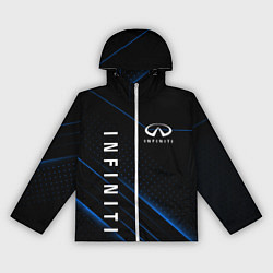 Ветровка с капюшоном женская INFINITI ИНФИНИТИ, цвет: 3D-белый