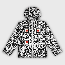 Ветровка с капюшоном женская Отвали - нецензурно, цвет: 3D-белый