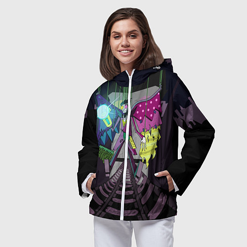 Женская ветровка Spamton: BIG SHOT ! Deltarune Спамтон / 3D-Белый – фото 3