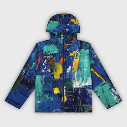 Ветровка с капюшоном женская КРАСКА PAINT, цвет: 3D-черный