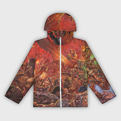 Ветровка с капюшоном женская Waha Bloody battle, цвет: 3D-белый