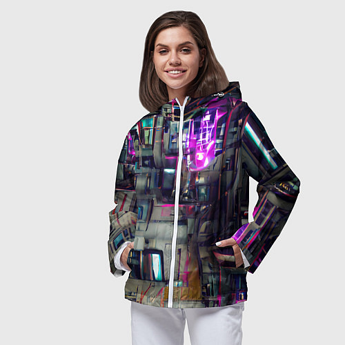 Женская ветровка Инженерия / 3D-Белый – фото 3