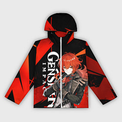 Ветровка с капюшоном женская ДИЛЮК ИЗ МОНДШТАТА DILUC, цвет: 3D-белый