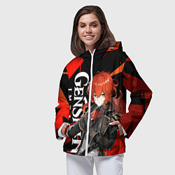 Ветровка с капюшоном женская ДИЛЮК ИЗ МОНДШТАТА DILUC, цвет: 3D-белый — фото 2