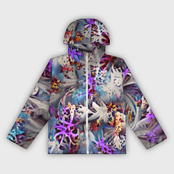 Ветровка с капюшоном женская Начало зимы, цвет: 3D-белый
