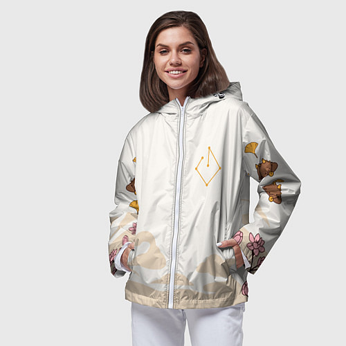 Женская ветровка ДЖУН ЛИ МОТИВЫ ГЕО АРХОНТ / 3D-Белый – фото 3