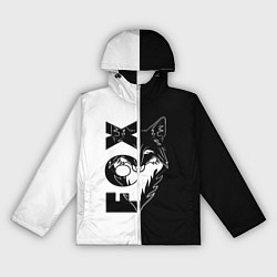 Ветровка с капюшоном женская FOX Лис, цвет: 3D-белый