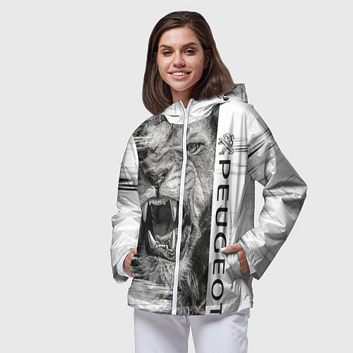 Женская ветровка Peugeotlion / 3D-Белый – фото 3