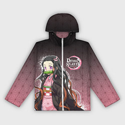 Ветровка с капюшоном женская НЕЗУКО NEZUKO SLAYER, цвет: 3D-белый