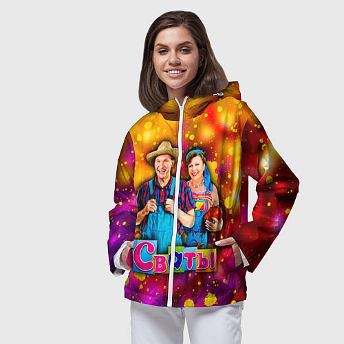 Женская ветровка Сваты, Свати сериал / 3D-Белый – фото 3