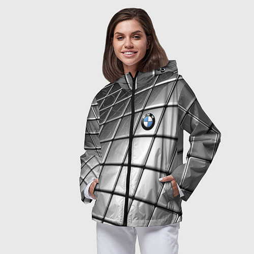 Женская ветровка BMW pattern 2022 / 3D-Черный – фото 3