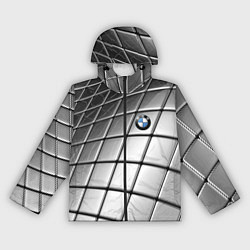 Ветровка с капюшоном женская BMW pattern 2022, цвет: 3D-черный