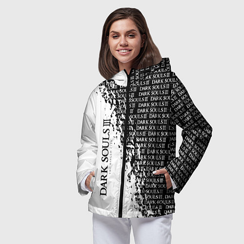 Женская ветровка Dark souls темные души / 3D-Черный – фото 3
