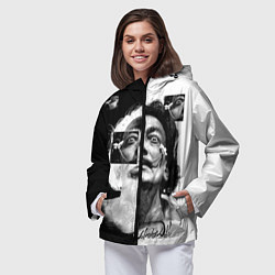 Ветровка с капюшоном женская Salvador Dali - Сальвадор Дали, цвет: 3D-черный — фото 2