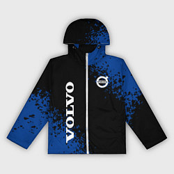 Ветровка с капюшоном женская Volvo брызги, цвет: 3D-белый