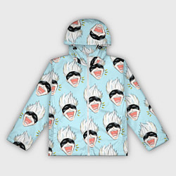 Ветровка с капюшоном женская Узор с Сатору, цвет: 3D-белый