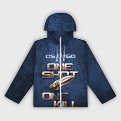 Ветровка с капюшоном женская One Shot One Kill CS GO, цвет: 3D-белый