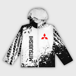 Ветровка с капюшоном женская Mitsubishi Drift, цвет: 3D-белый