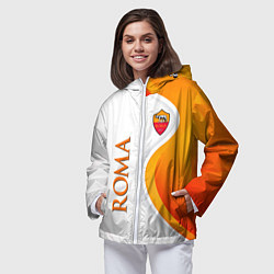 Ветровка с капюшоном женская Рома, цвет: 3D-белый — фото 2