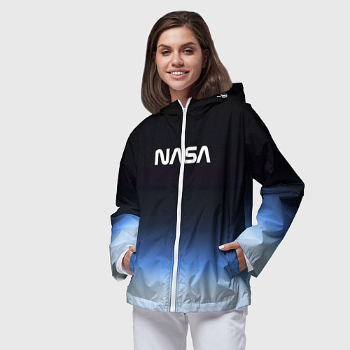 Женская ветровка NASA с МКС / 3D-Белый – фото 3