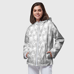 Ветровка с капюшоном женская Зубной Врач Дантист, цвет: 3D-белый — фото 2