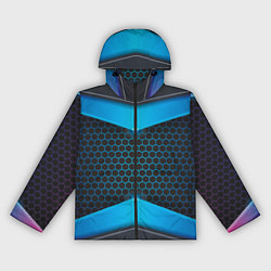 Ветровка с капюшоном женская 3D NEON БРОНЬ, цвет: 3D-черный