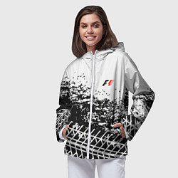 Ветровка с капюшоном женская F1 Формула 1 Mini Logo, цвет: 3D-белый — фото 2