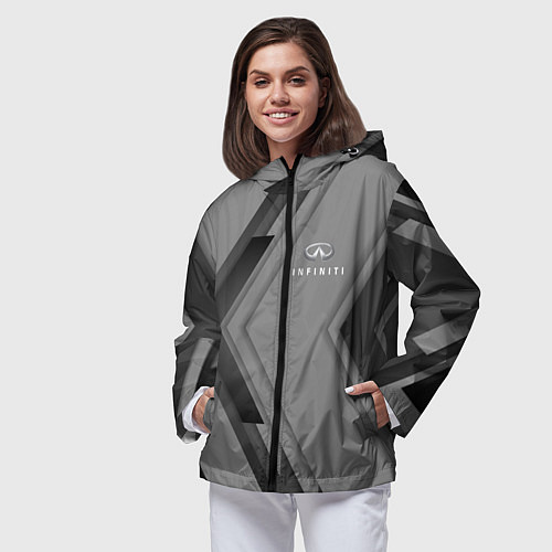 Женская ветровка Infinity Autosport / 3D-Черный – фото 3
