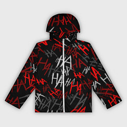 Ветровка с капюшоном женская HA HA HA, цвет: 3D-белый