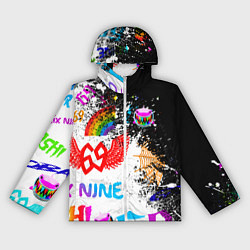 Ветровка с капюшоном женская 6ix9ine сикс найн, цвет: 3D-белый