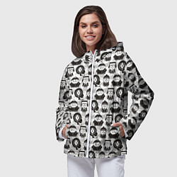 Ветровка с капюшоном женская Южный парк - персонажи South Park, цвет: 3D-белый — фото 2