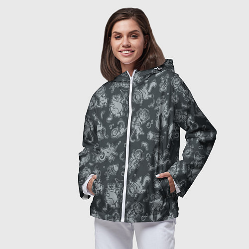 Женская ветровка Морские Котики: Черный / 3D-Белый – фото 3