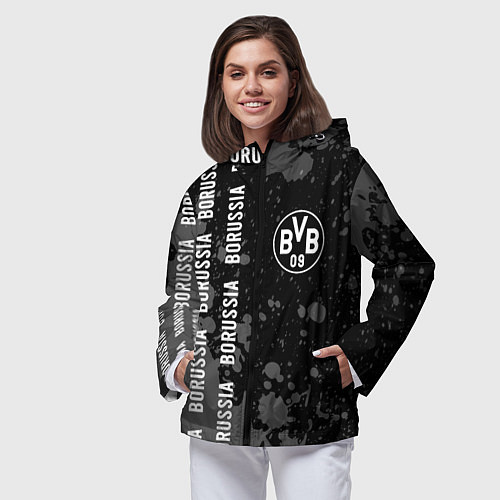 Женская ветровка BORUSSIA Брызги / 3D-Черный – фото 3