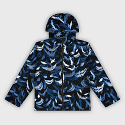 Ветровка с капюшоном женская Drain monsters, цвет: 3D-черный
