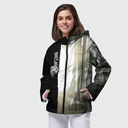 Ветровка с капюшоном женская Burzum - Belus, цвет: 3D-черный — фото 2